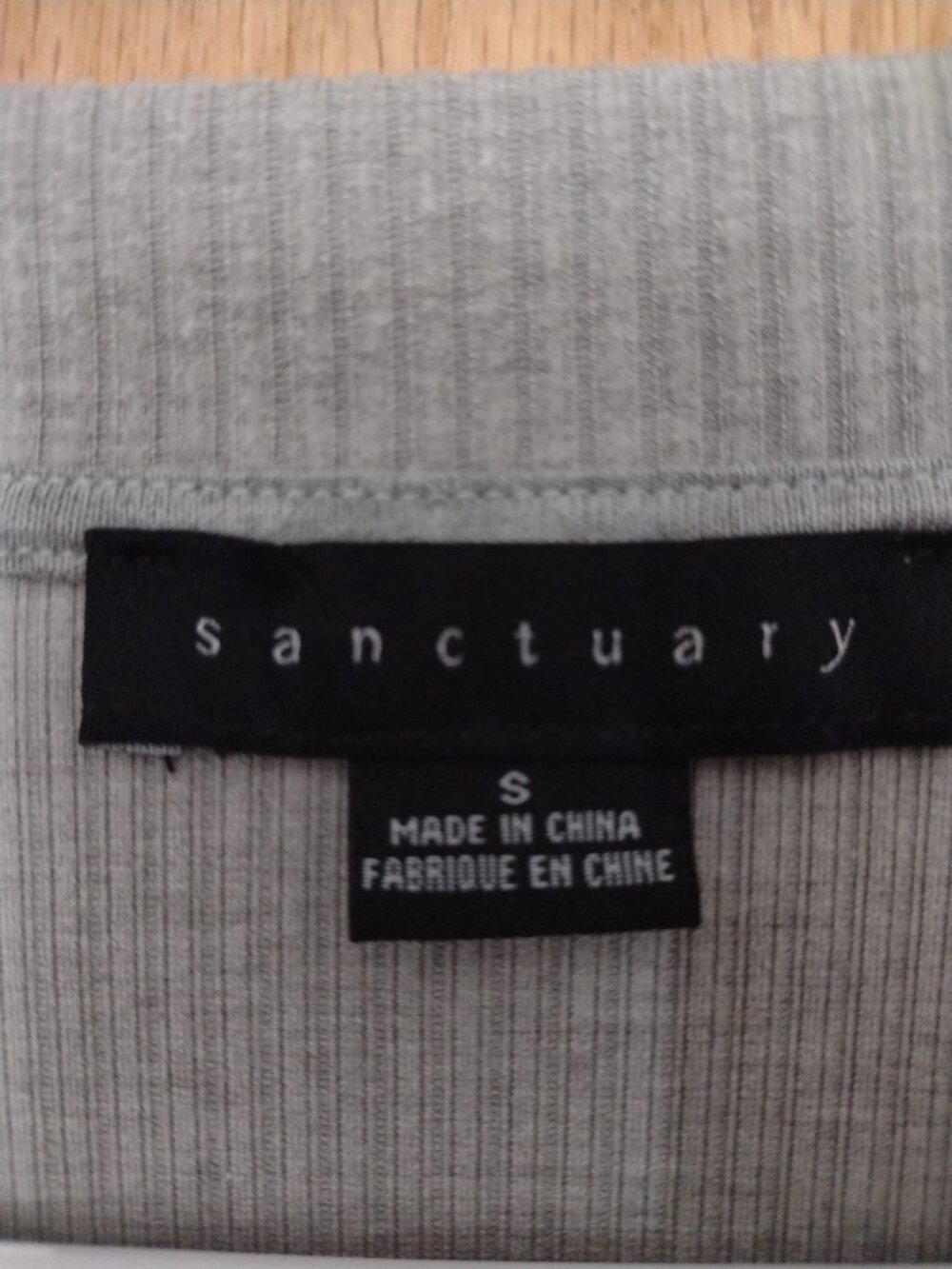 Sanctuary Ribbed Long Sleeve Top Size Small